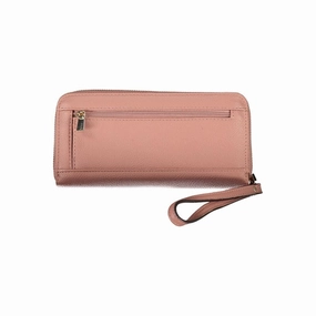 Guess Jeans Elegant Pink Polyethylene Wallet with Women's Logo
