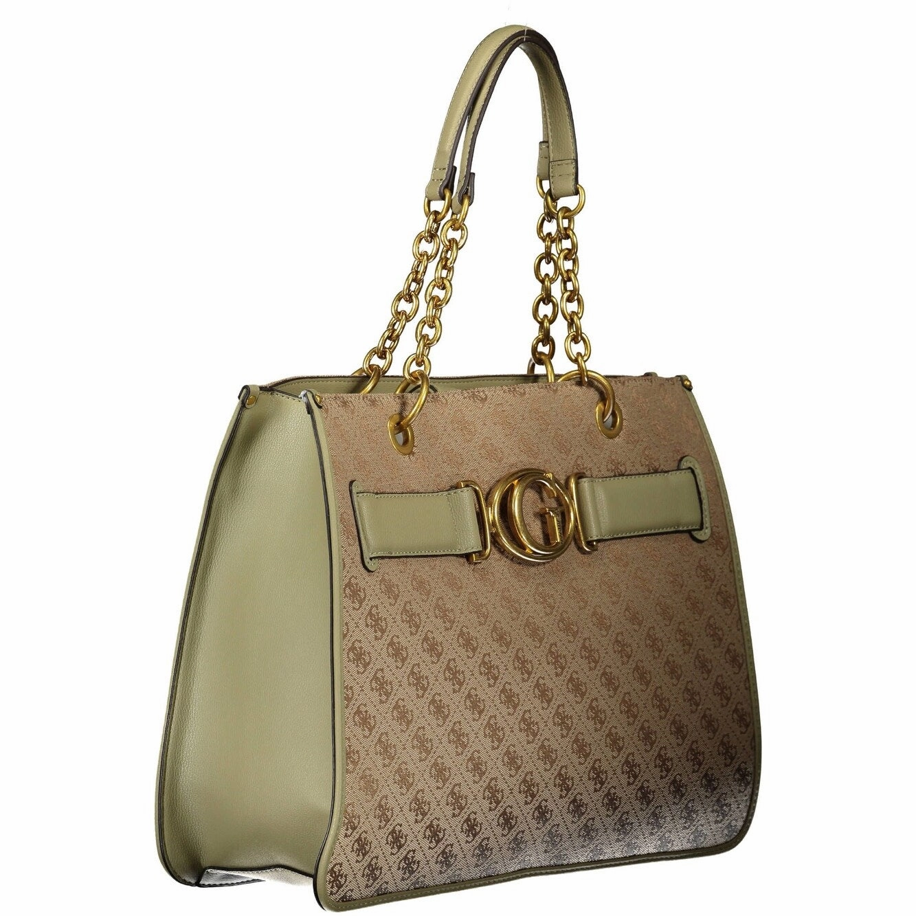 Guess Jeans Green Polyester Women Women's Handbag