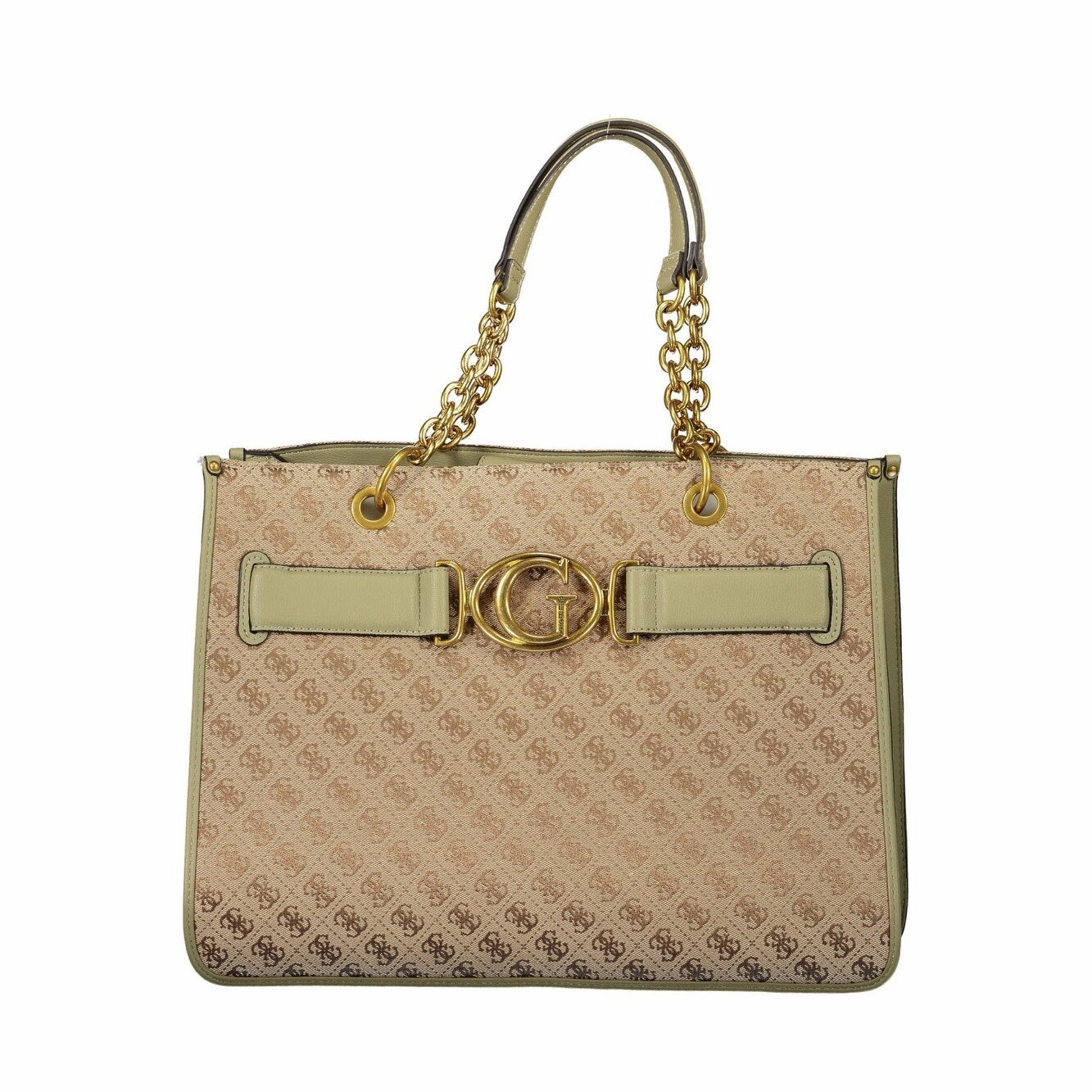Guess Jeans Green Polyester Women Women's Handbag