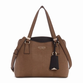 GUESS womens Satchel Satchel Shoulder Bag Chestnut Multi One Size US