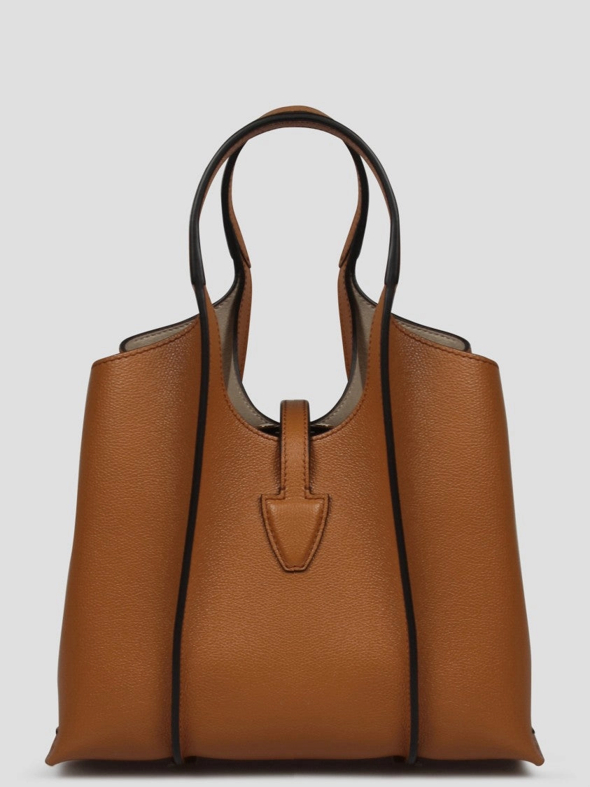 Hammered Leather Mini Shopping Bag