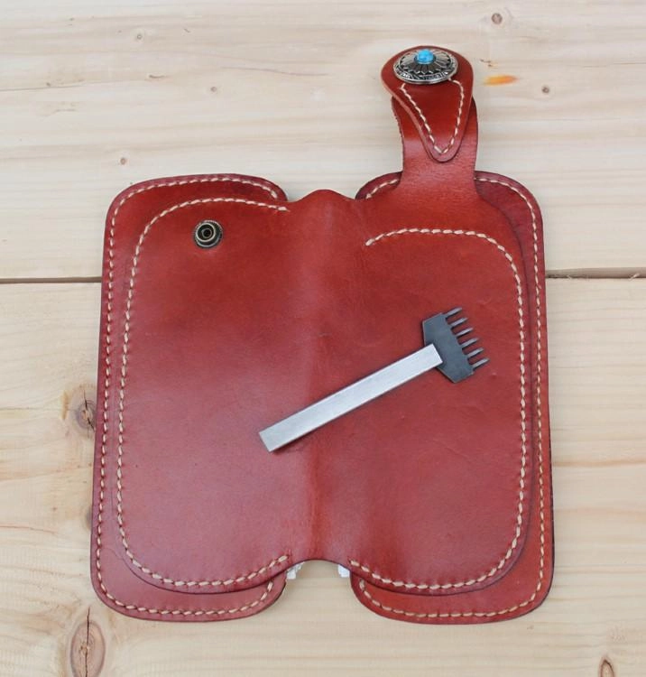 Handmade Biker Leather Chain Wallet Cool Bifold Long biker Wallet for Men