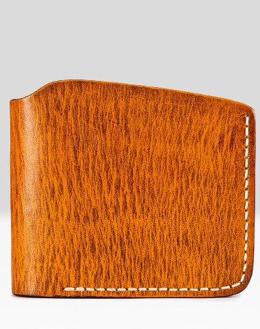Handmade billfold wallet leather men blue green vintage wallet for men