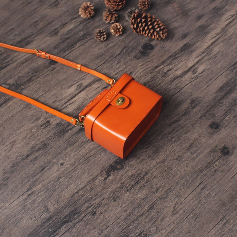 Handmade Box Purses Handbags Leather Box Bag Box Crossbody Bag Womens Box Handbags