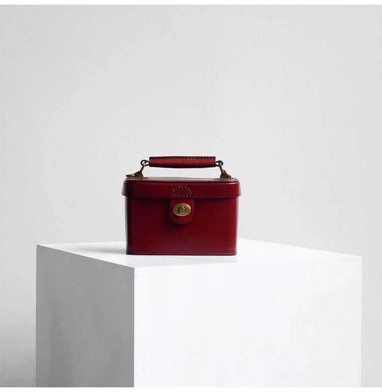 Handmade Box Purses Handbags Leather Box Bag Box Crossbody Bag Womens Box Handbags