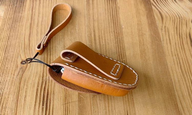 Handmade Brown Leather Audi A468X135 Mens Car Key Case Audi Car Key Holder