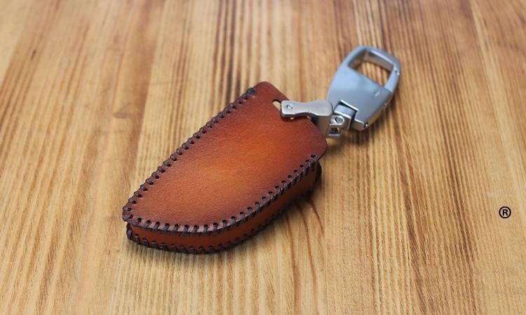 Handmade Brown Leather BMW X5X6 Mens Car Key Case BMW Car Key Holder