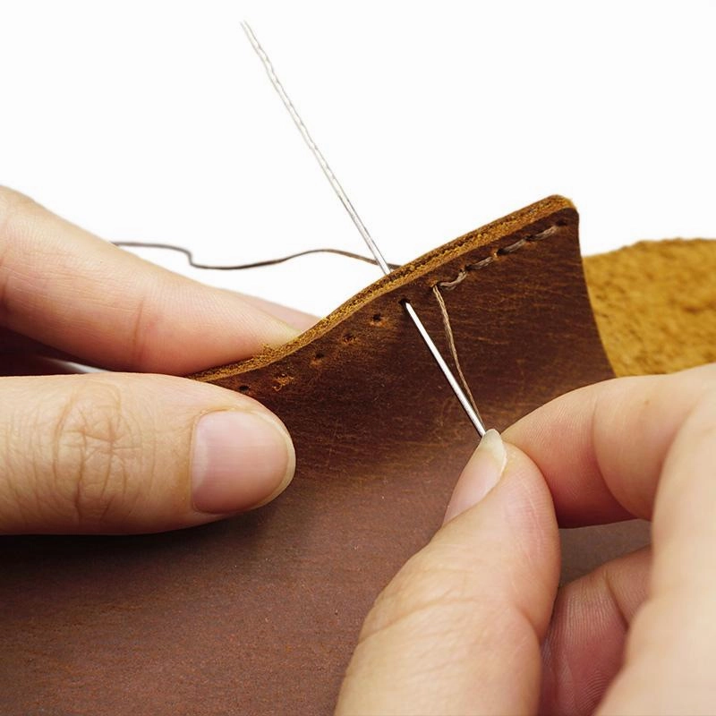Handmade Brown Leather Mens Trifold Billfold Wallet With Front Pocket Wallet for Men