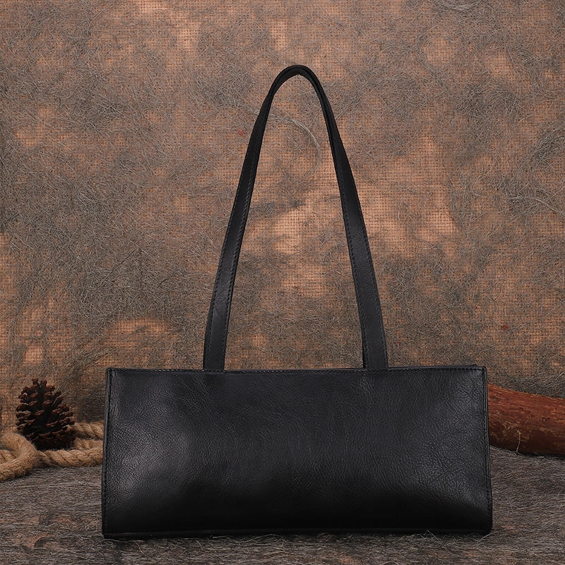Handmade Green Leather Womens Vintage Baguette Bag Best Baguette Shoulder Bag Crossbody Purses for Ladies
