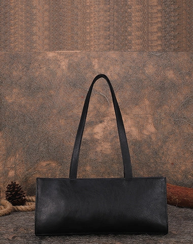 Handmade Green Leather Womens Vintage Baguette Bag Best Baguette Shoulder Bag Crossbody Purses for Ladies
