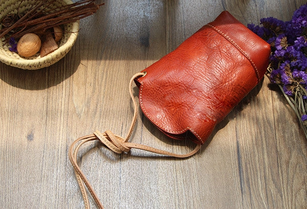 Handmade Leather bag for women leather phone bag shoulder bag crossbody bag