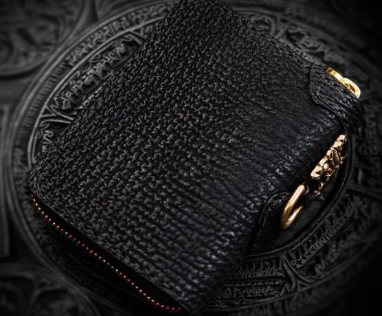Handmade Leather Biker Wallet Mens Cool Small Chain Wallet billfold Trucker Wallet with Chain