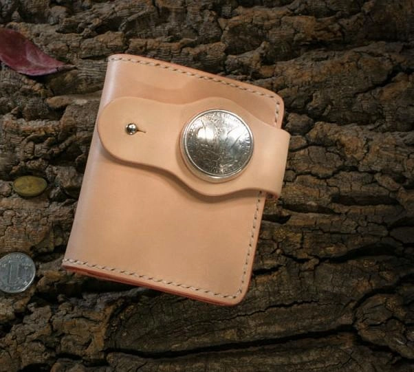 Handmade Leather billfold Mens Chain Biker Wallet Cool Leather Wallet With Chain Wallets for Men