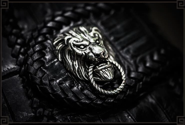 Handmade Leather Black Mens Chain Biker Wallet Cool Leather Wallet Long Clutch Wallets for Men