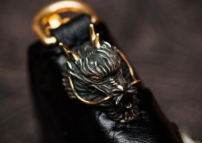 Handmade Leather Black Small Biker Wallet Mens Cool billfold Chain Wallet Trucker Wallet with Chain