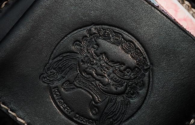 Handmade Leather Chain Wallet Tooled Tibetan Biker Wallet Mens Cool billfold Trucker Wallet with Chain