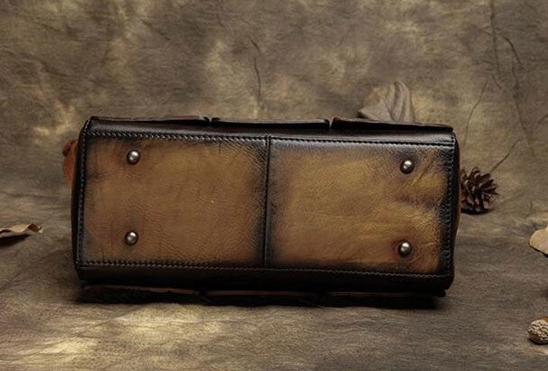 Handmade Leather crossbody purse shoulder bag for women leather messenger bag