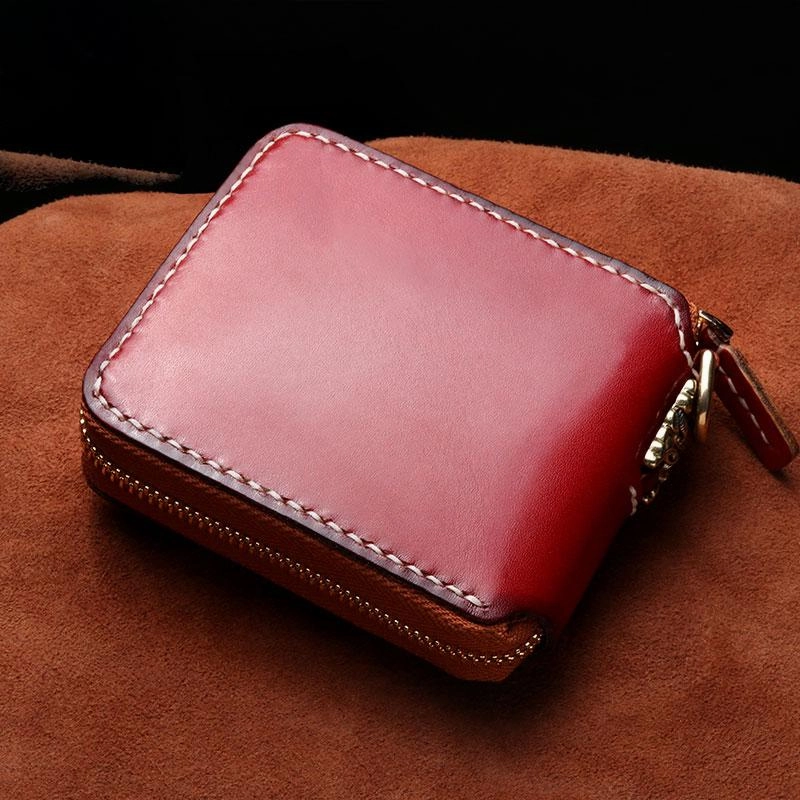 Handmade Leather Mens Biker Chain Wallet Cool Leather Wallet Small Chain Wallets for Men
