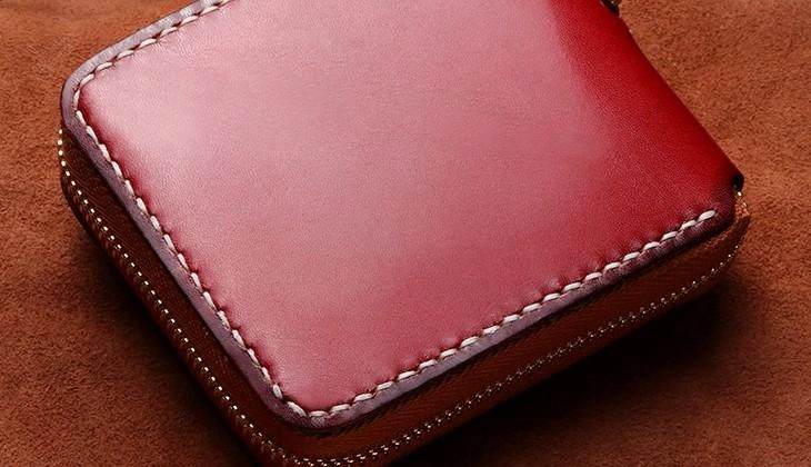 Handmade Leather Mens Biker Chain Wallet Cool Leather Wallet Small Chain Wallets for Men