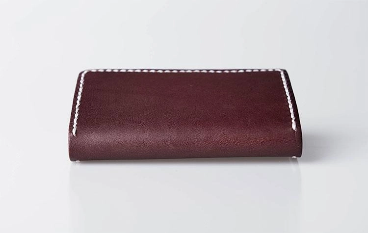 Handmade Leather Mens Cool billfold Wallet Card Holder Small Card Slim Wallets for Men