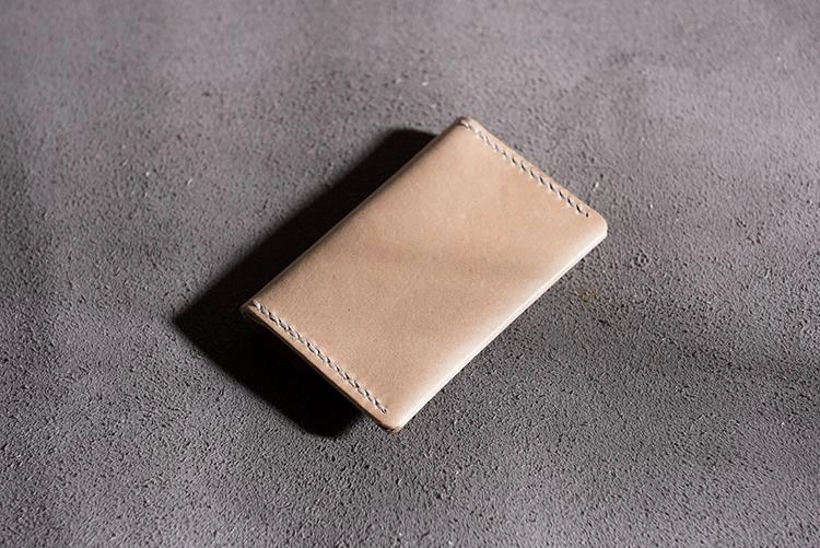 Handmade Leather Mens Cool billfold Wallet Card Holder Small Card Slim Wallets for Men