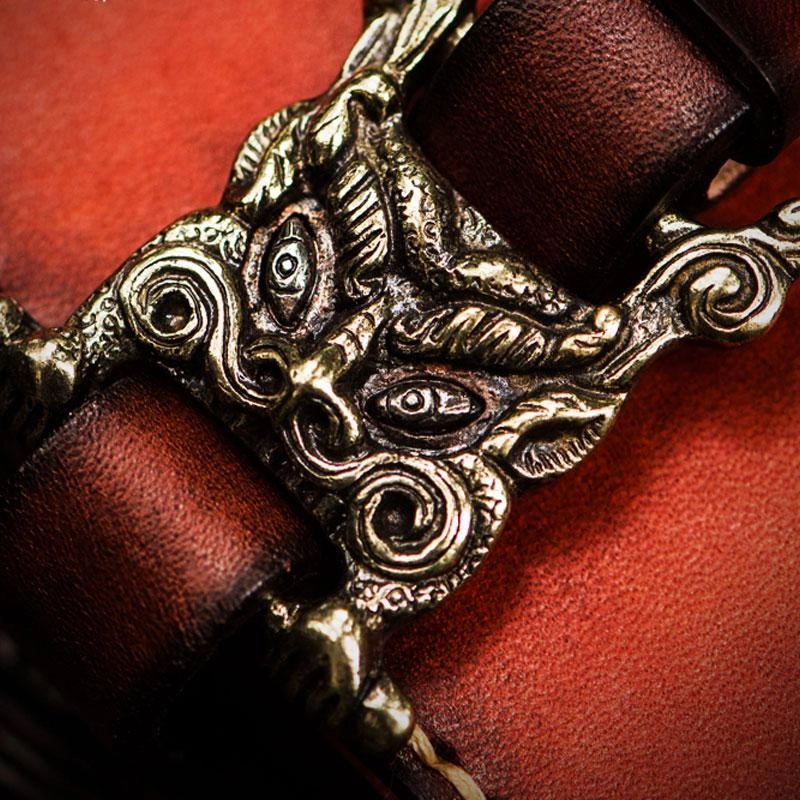 Handmade Leather Mens Cool Long Leather Wallet Long Wallets for Men
