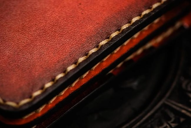 Handmade Leather Mens Cool Long Leather Wallet Long Wallets for Men