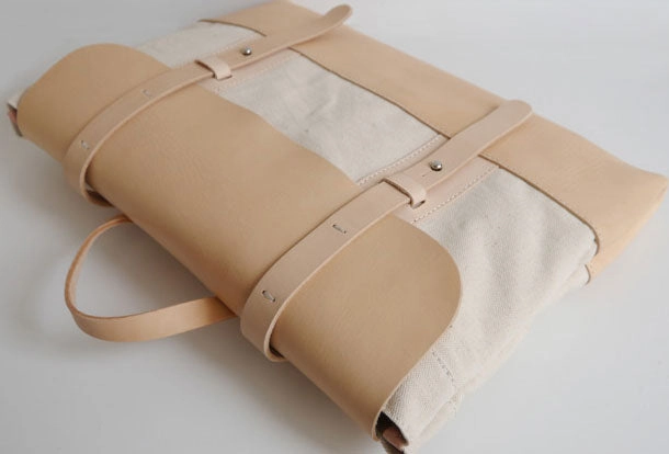 Handmade Leather messenger bag backpack canvas for men women leather shoulder bag