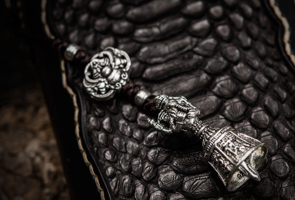Handmade leather raw python skin biker wallet long wallet black leather chain wallet for men