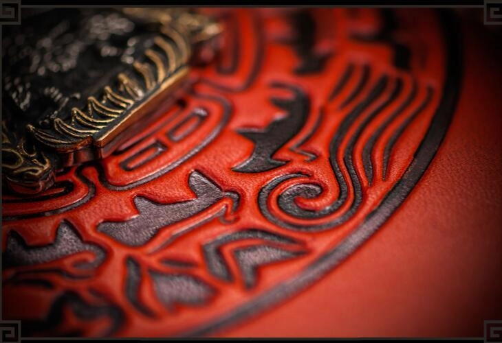 Handmade Leather Tibetan Mens Biker Chain Wallet Cool Leather Wallet Long Chain Wallet for Men