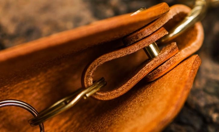 Handmade Leather Tooled Mens Cool Car Key Wallets Car Key Holder Car for Men