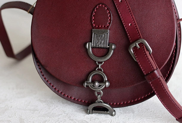 Handmade Leather vintage women leather shoulder bag crossbody bag