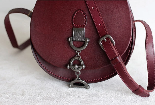 Handmade Leather vintage women leather shoulder bag crossbody bag