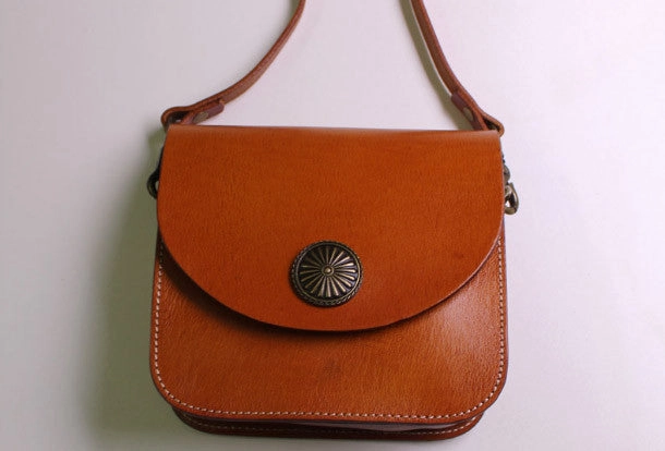 Handmade Leather Womens Satchel bag Shoulder bag leather crossbody bag for women