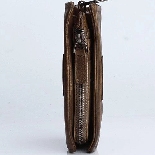 Handmade Mens Chain Biker Wallet Cool billfold Leather Wallet Men Small Wallet for Men