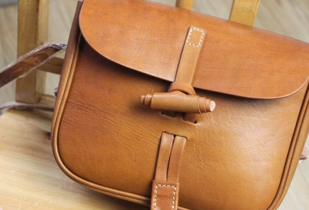Handmade shoulder bag Genuine vintage rustic leather crossbody Shoulder Bag for women