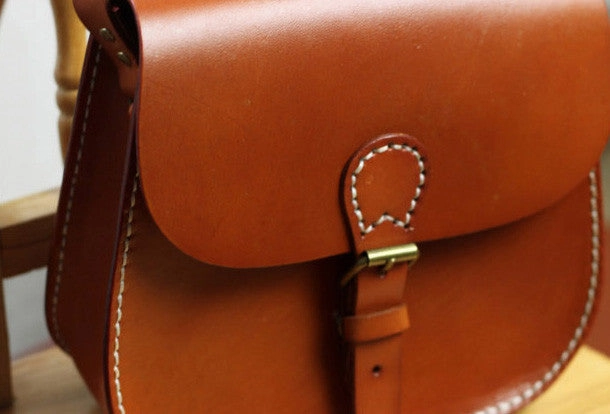 Handmade shoulder bag vintage leather Satchel School crossbody Shoulder Bag for women
