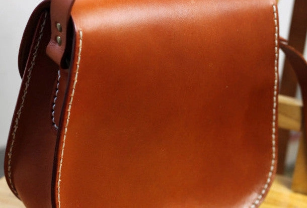 Handmade shoulder bag vintage leather Satchel School crossbody Shoulder Bag for women