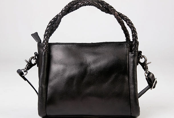 Handmade vintage handbag tote bag leather crossbody bag purse shoulder bag women