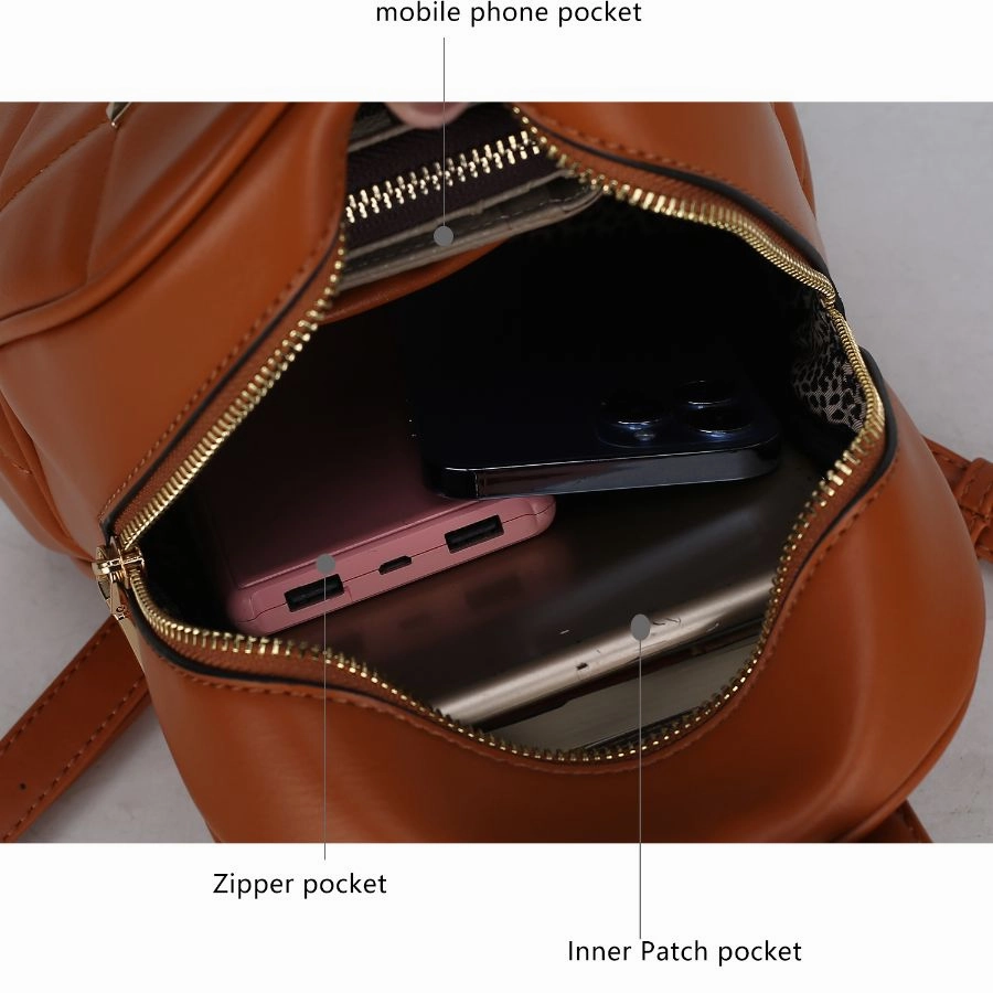 Hayden Quilted Vegan Leather with Studs Womens Backpack