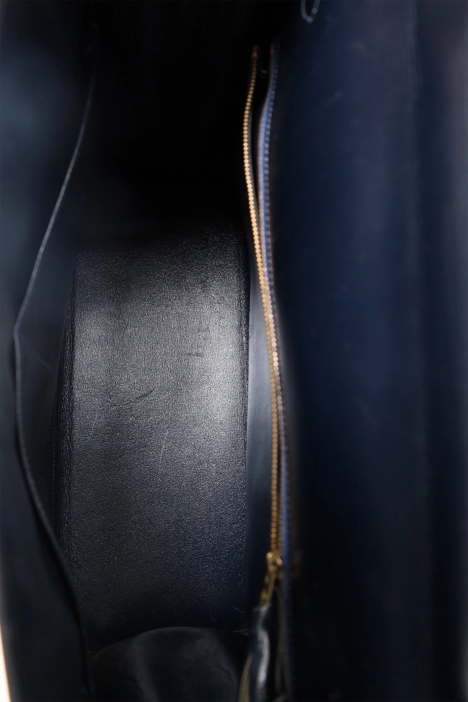 Hermes 1980 Navy Box Leather Retourne Kelly 35