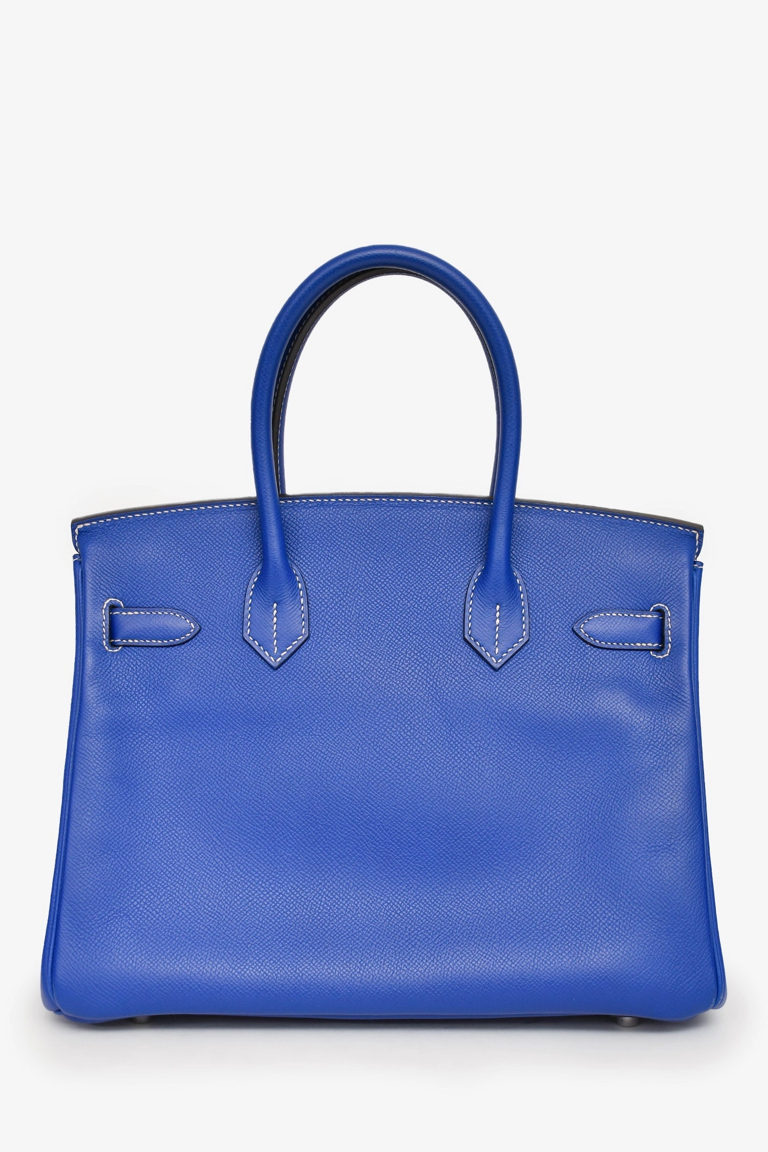 Hermes 2011 Blue Epsom Leather Birkin 30 PHW