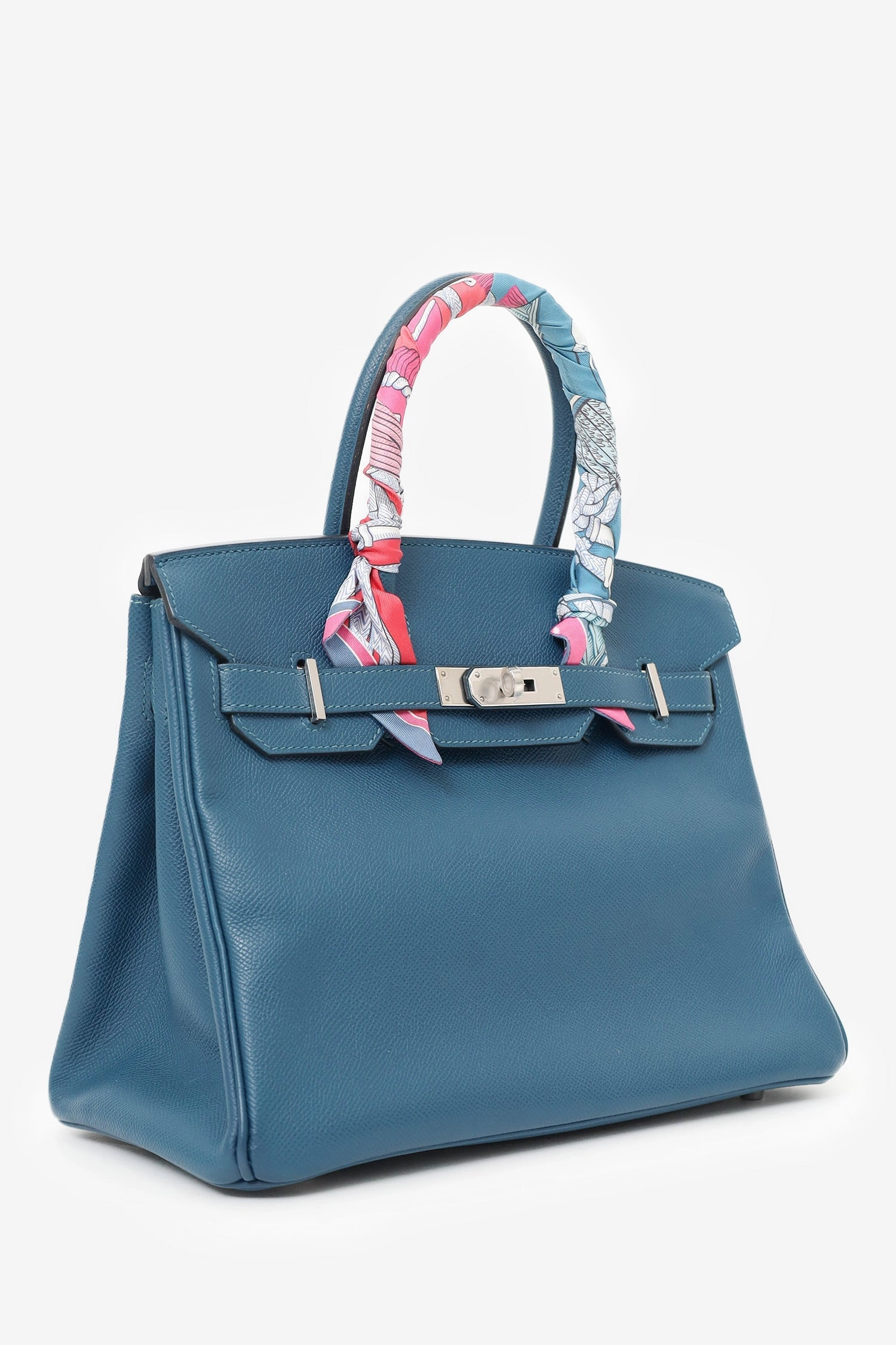 Hermes 2013 1P Colvert (Navy) Epsom Leather Birkin 30 with SHW