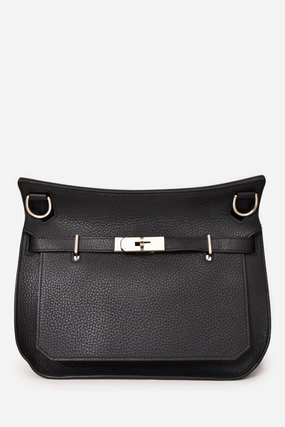 Hermes 2018 Black Clemence Leather Jypsiere 28 PHW
