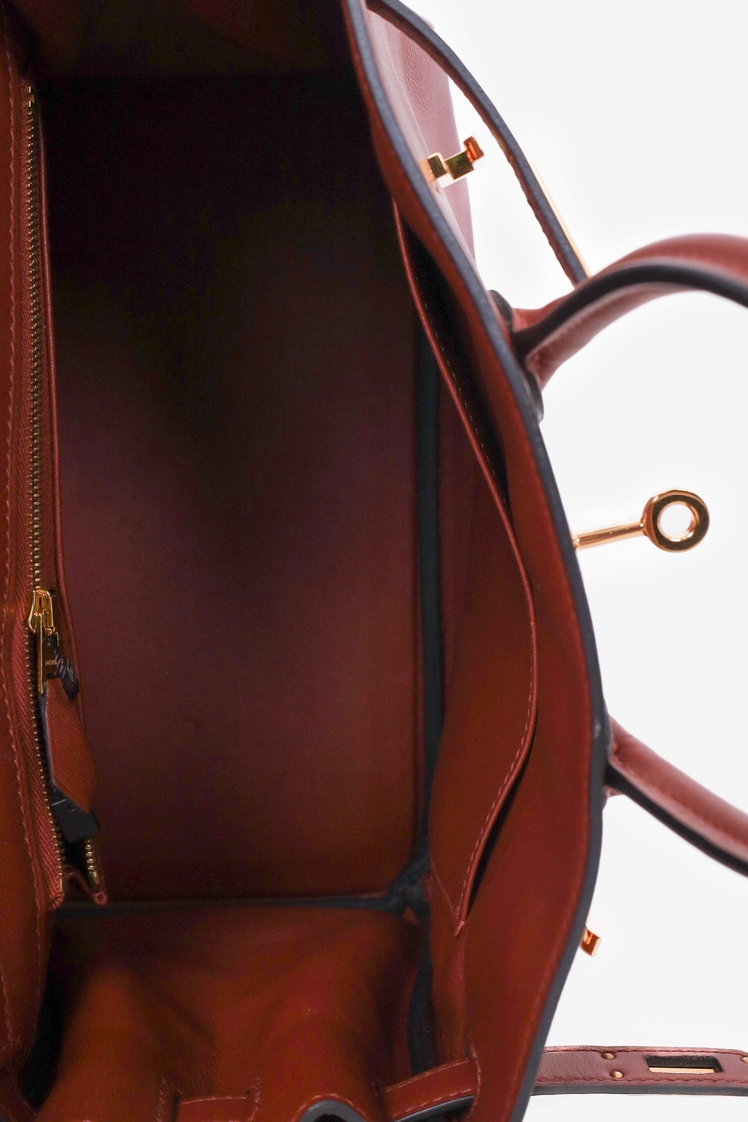 Hermes 2018 Rouge Swift Leather Retourne Birkin 25 Gold Hardware