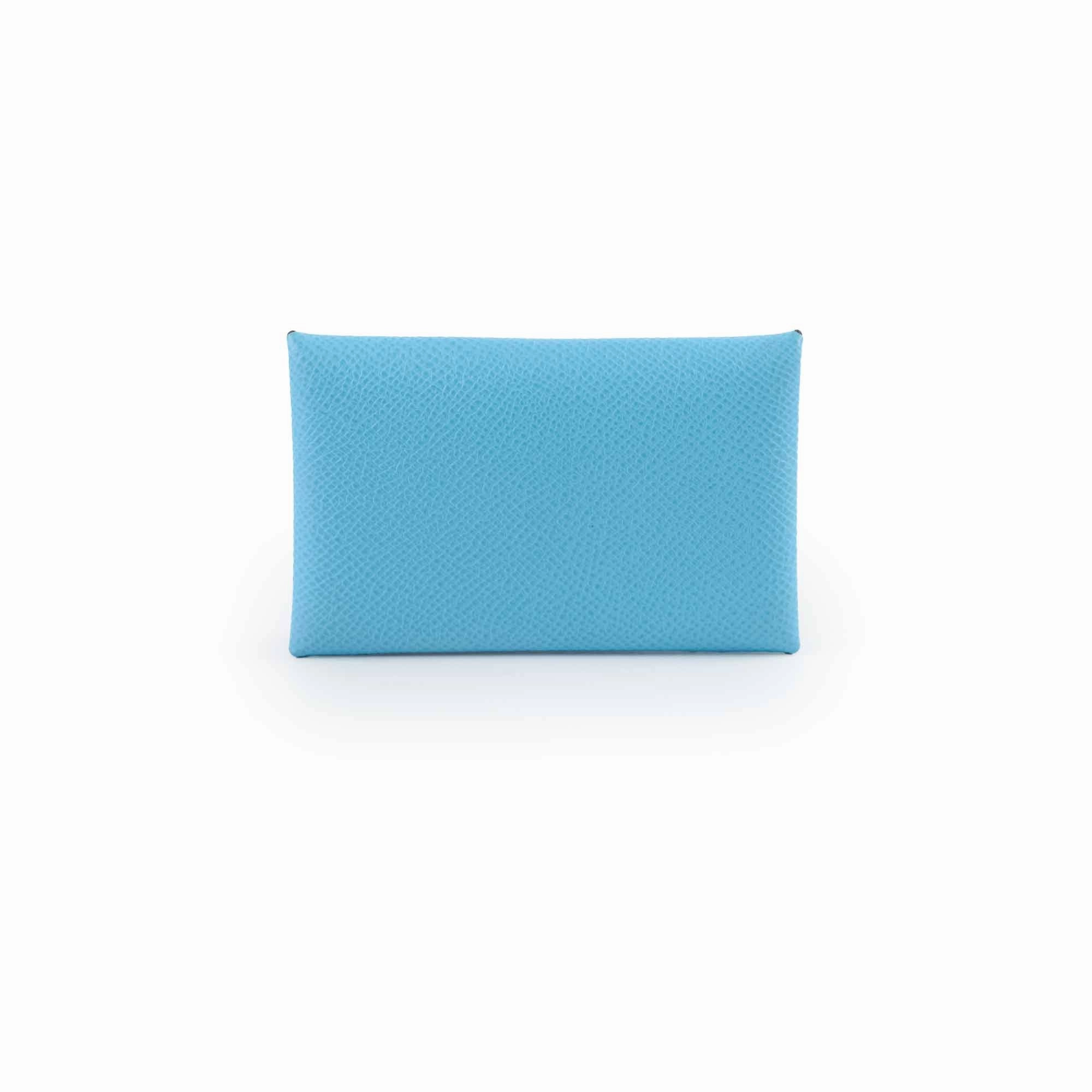 Hermes Calvi Blue Celeste Epsom