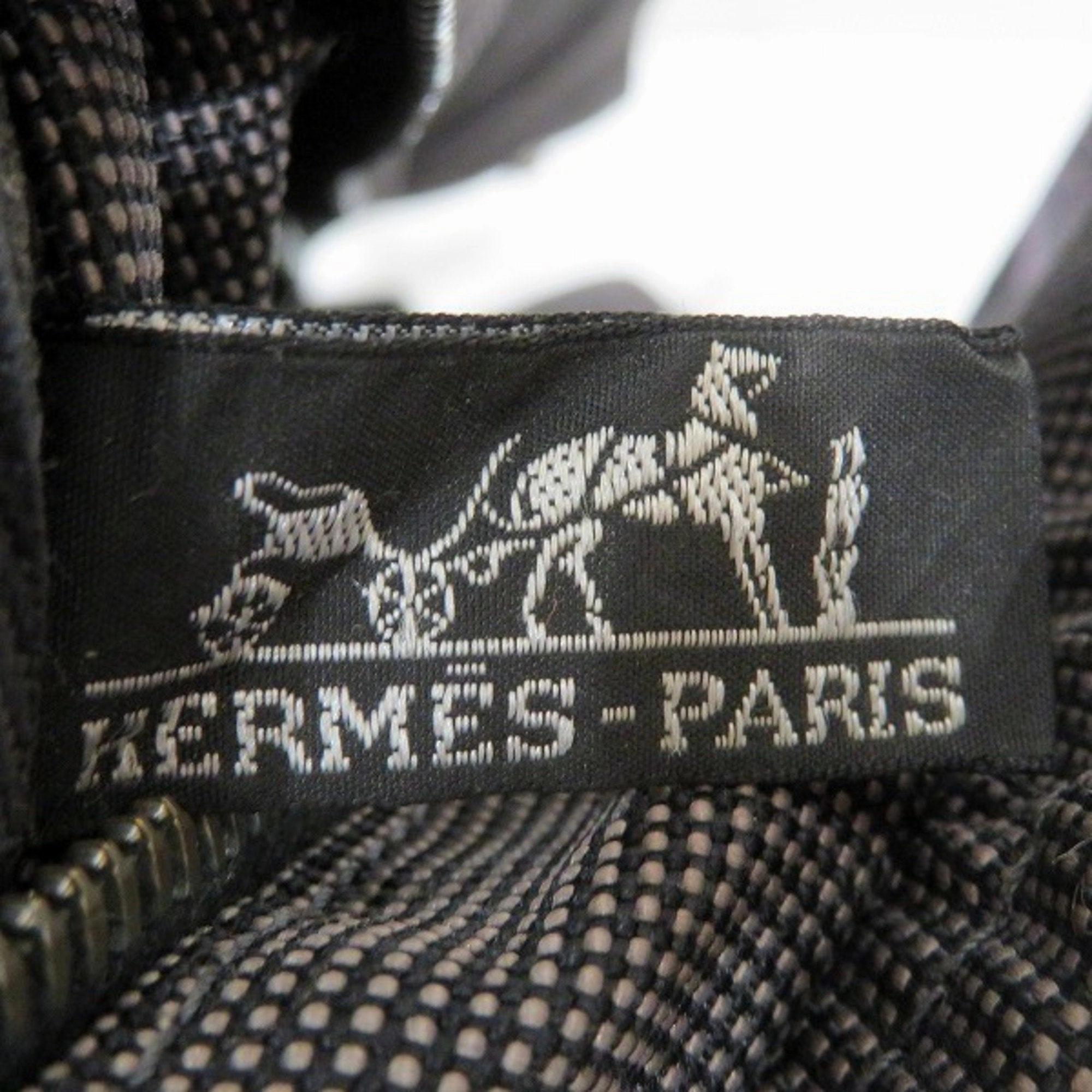 Hermes Canvas Handbag Tote Bag (Pre-Owned)