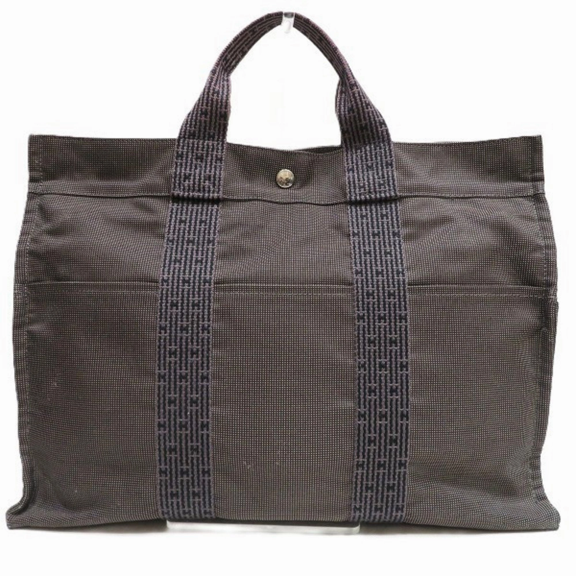 Hermes Canvas Handbag Tote Bag (Pre-Owned)