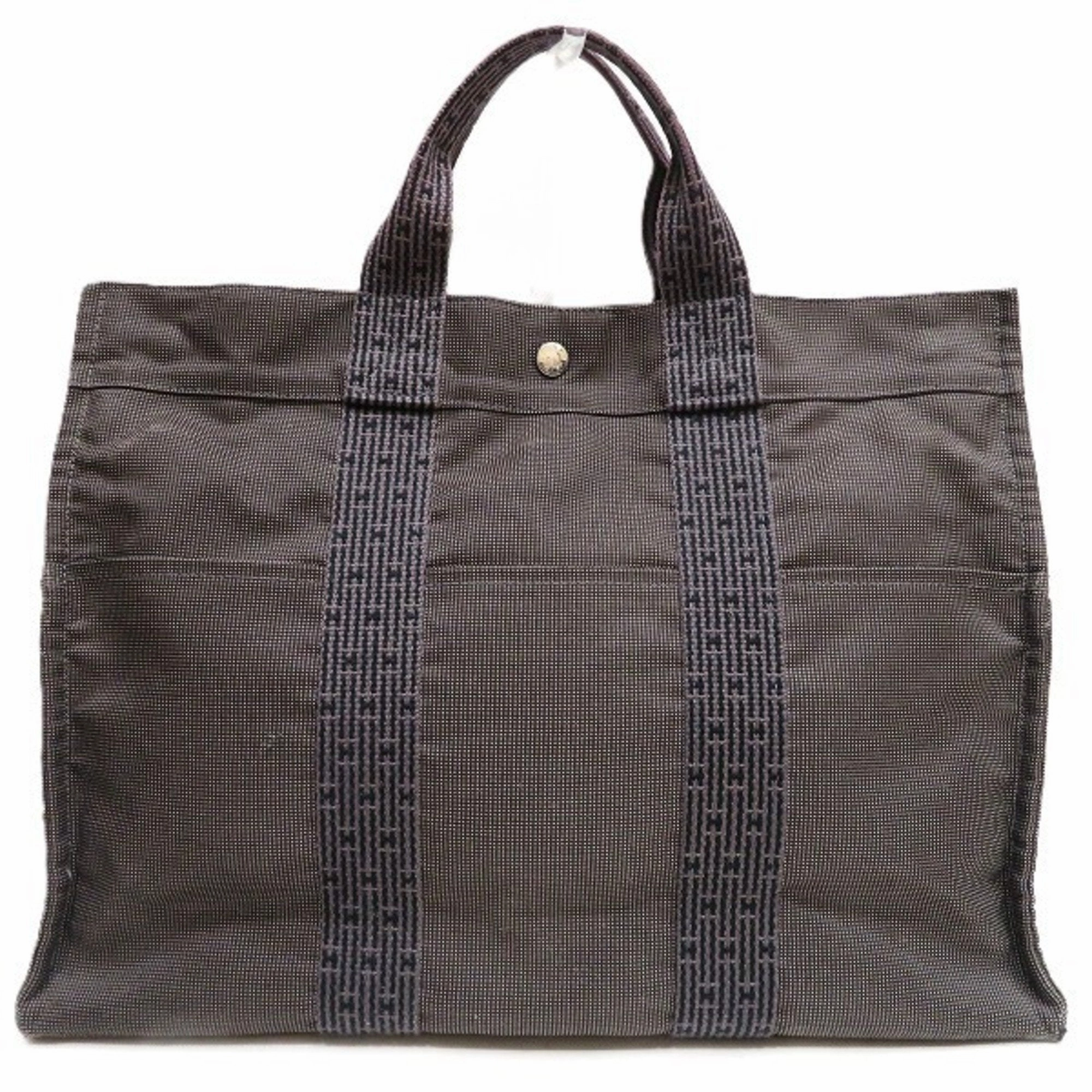 Hermes Canvas Handbag Tote Bag (Pre-Owned)