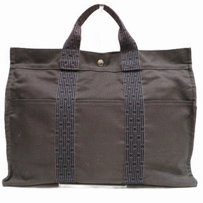 Hermes Canvas Handbag Tote Bag (Pre-Owned)